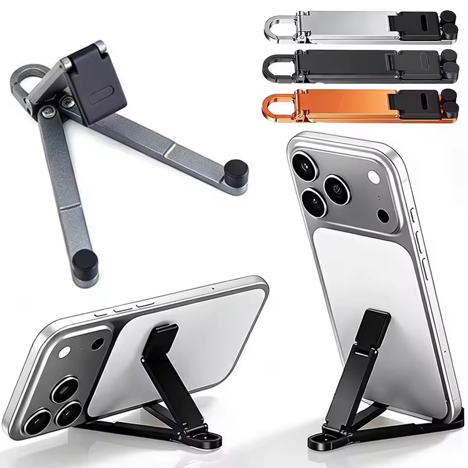 Standing Desk - Support de téléphone pliable pour porte-clés,