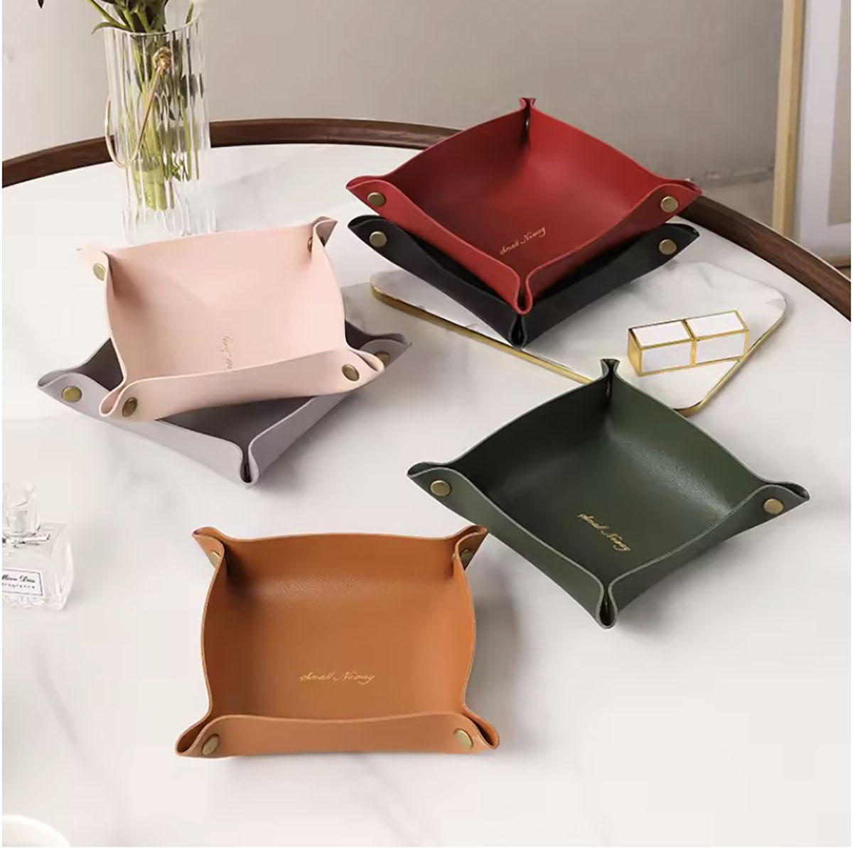 Desk Organizer - Plateau de rangement en cuir de