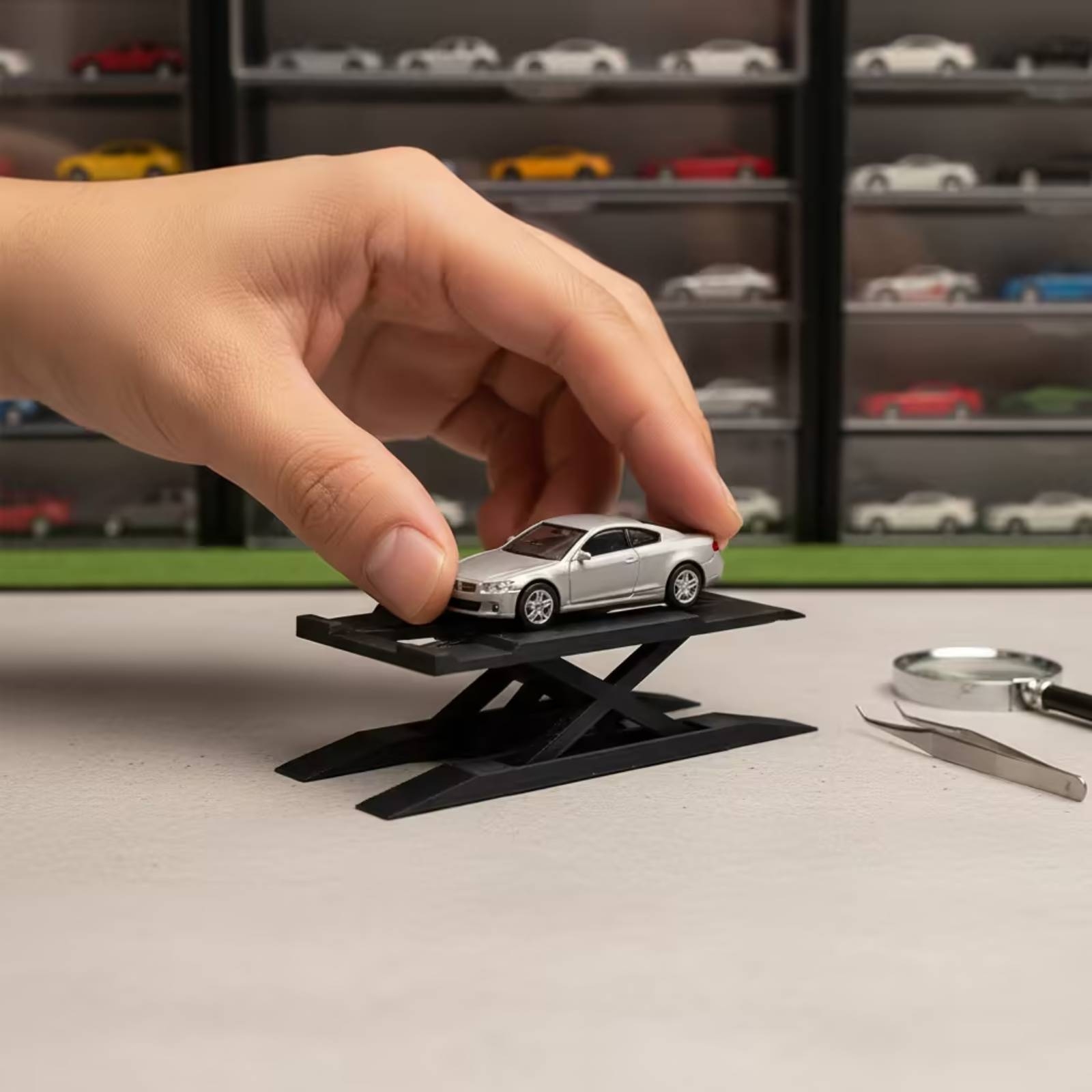 Standing Desk - Support d'affichage pour voitures miniatures à