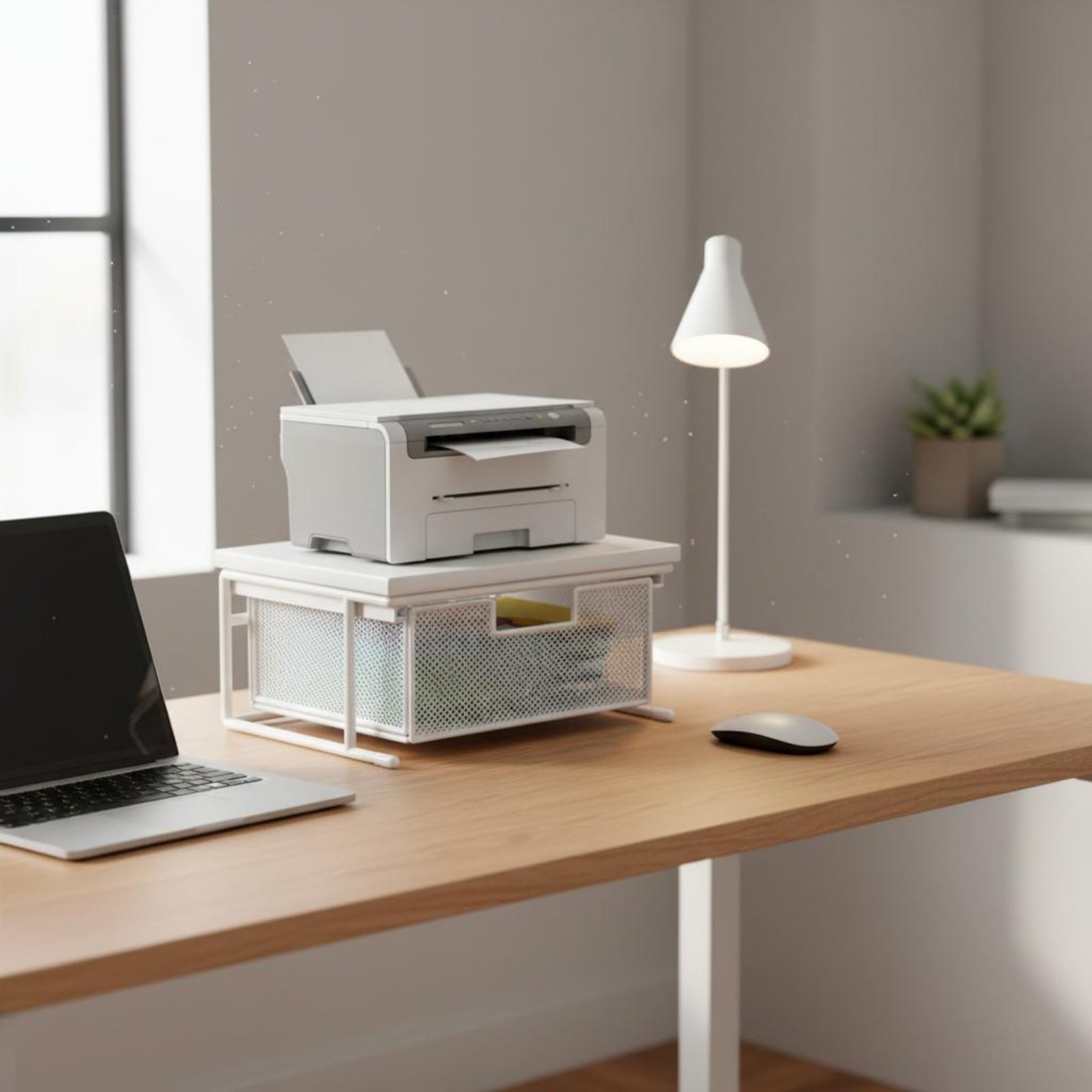 Printer Stand - Support d'imprimante avec tiroir, support d'imprimante